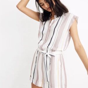 Tavik Red and Black Striped Romper